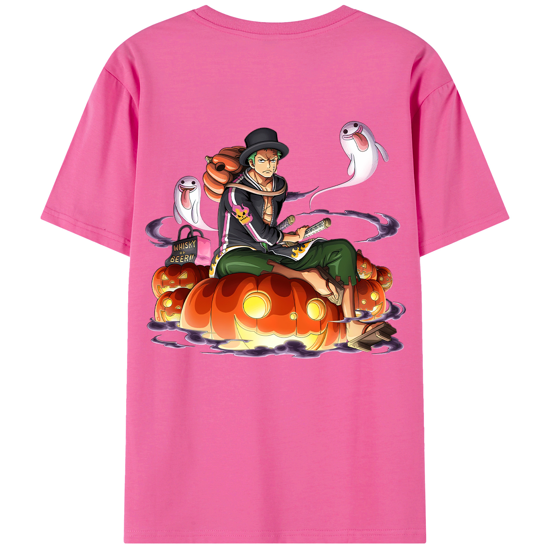 ワンピース ロロノア・ゾロ ONE PIECE Roronoa Zoro レディース半袖Tシャツ(バックプリント)